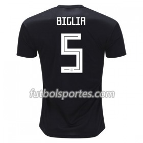 Camisetas Argentina Biglia 5 Segunda Equipacion Mundial 2018